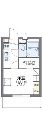 レオパレスネストの間取り