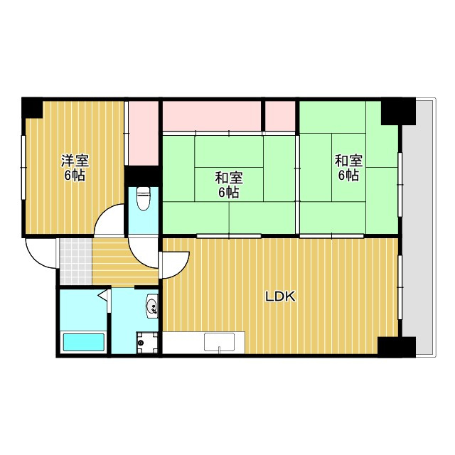ハイム矢納の間取り