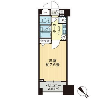 グランド・ガーラ神田の間取り