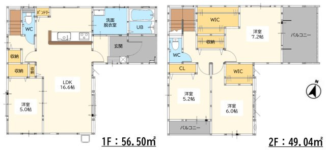 鳥栖市鎗田町5期1区画 1号棟の間取り