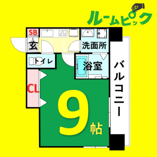 プレサンス錦通 THE 葵　名古屋市賃貸　仲介手数料無料の間取り