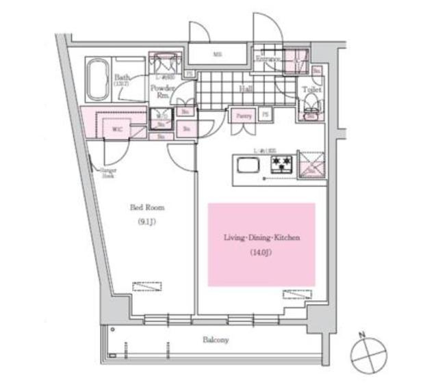 アーバネックス三田の間取り