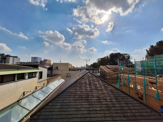 サンスプリングスの展望|バルコニー前は開けています