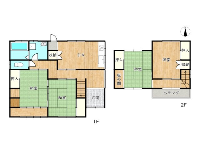 【間取り】 | 毎日の生活に便利な立地の中古戸建／たつの市龍野町堂本