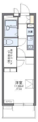 レオパレスプリムロウズの間取り|代表的な間取のため実際の間取とは異なる場合があります