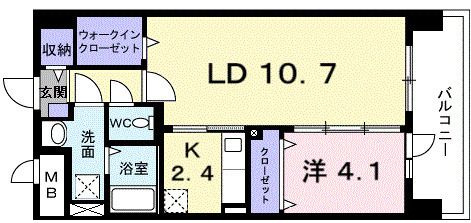 アベニール国立の間取り