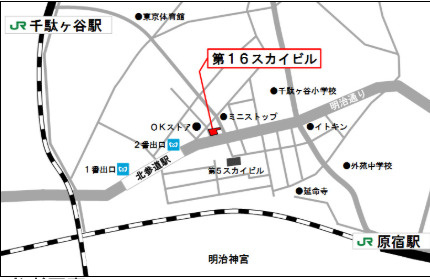 第１６スカイビル　7Fの地図