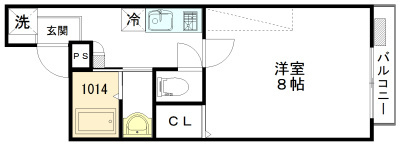 アークリード三十三間堂の間取り