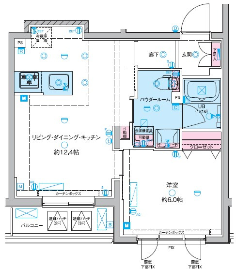 GENOVIA東向島Ⅲskygardenの間取り