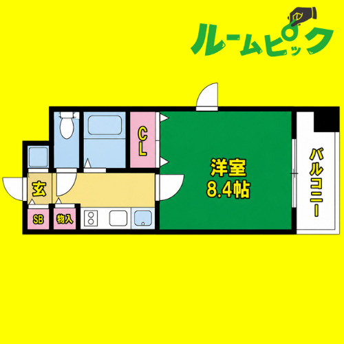 プレサンス泉セントマーク　名古屋市賃貸　仲介手数料無料の間取り