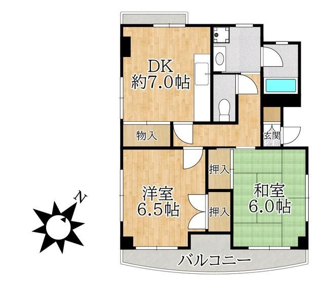 ルシオール塩焼の間取り