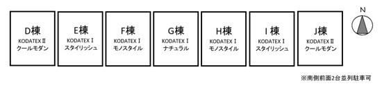 草薙町１－４コダテックスⅠＨの区画図
