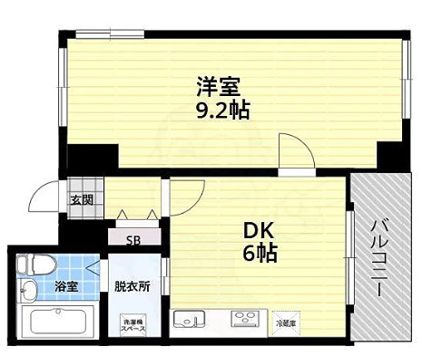 藤和シティコープ大手前Ⅱの間取り