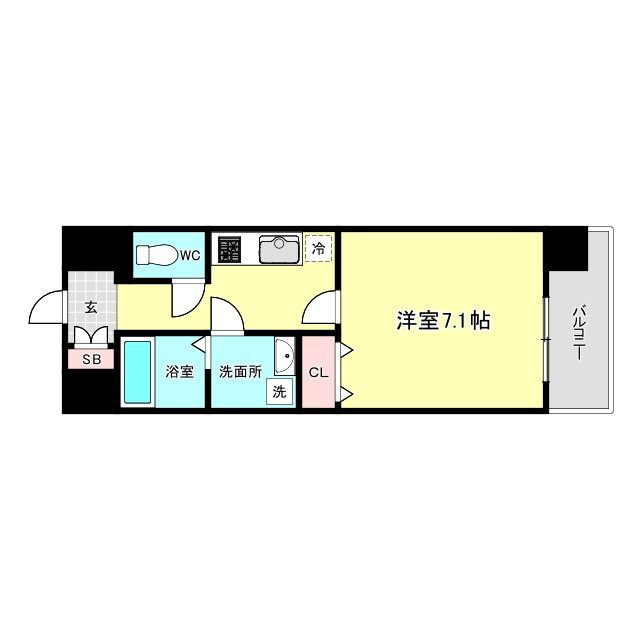 シャルールメゾン桃谷の間取り