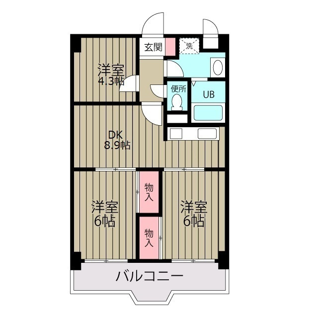 アザレアマンションの間取り