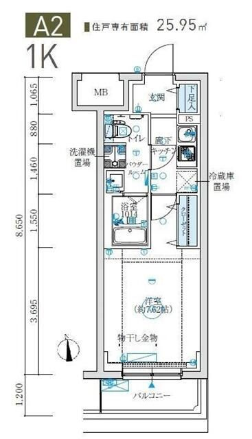 ＭＡＸＩＶ生田の間取り