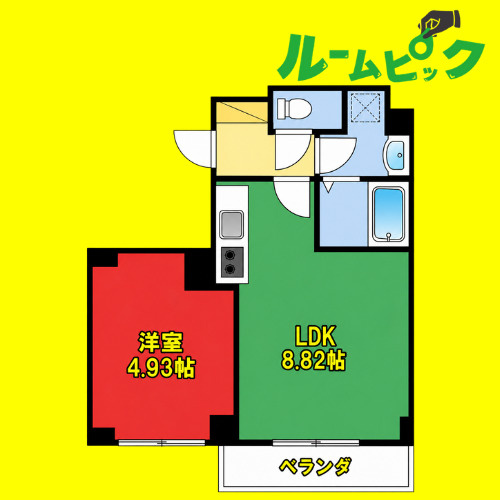 Blue Square　名古屋市賃貸　仲介手数料無料の間取り