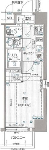 セオリー梅田ドムスの間取り