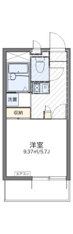 レオパレスオネスティⅢの間取り
