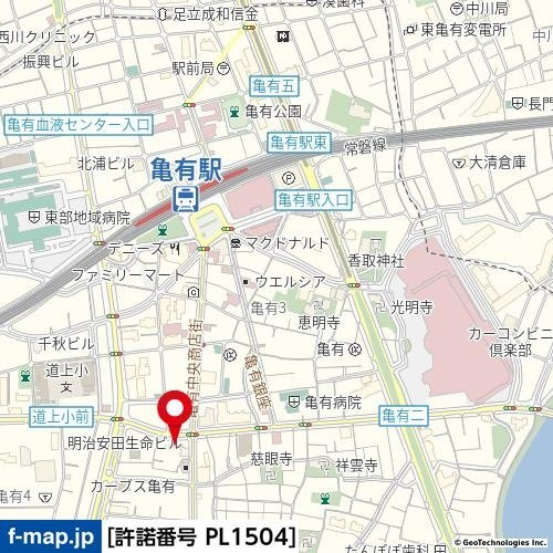 ＶＥＲＸＥＥＤ　ＫＡＭＥＡＲＩの地図