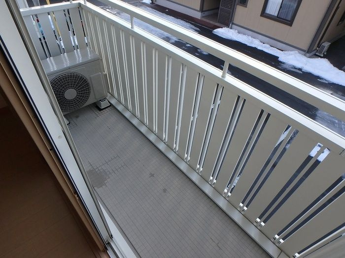 リビングタウン八日市場　Ａのバルコニー