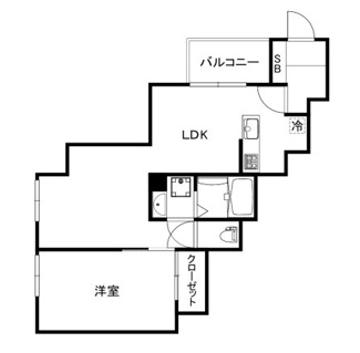 【間取り】 | 戸越Ｂ．Ｉ．Ｇ．　ＲＥＳＩＤＥＮＣＥ | 間取りです。