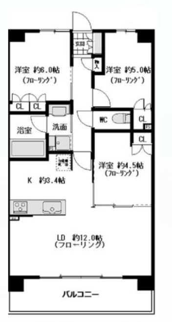パークホームズLaLa門真の間取り