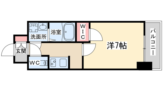 【間取り】 | ラドゥセール西天満