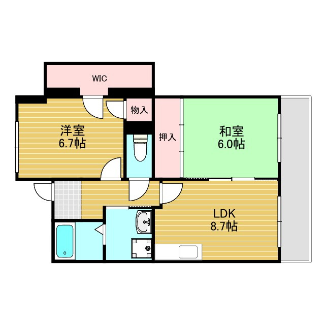 パレ上新庄の間取り