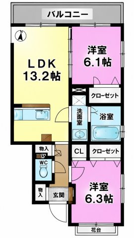 サン・グリーンの間取り