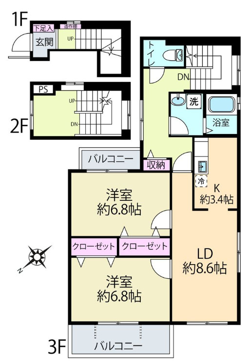 Ⅲ.T.M.YOTSUYAの間取り