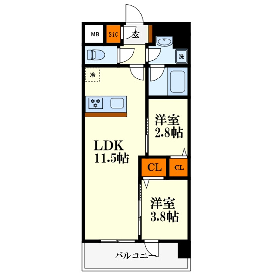 【間取り】 | スプランディッド大阪EAST