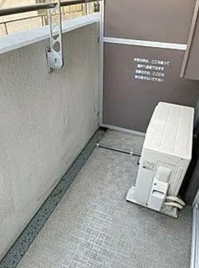 荒川区西尾久２丁目の賃貸マンションのバルコニー|※別部屋参考写真
