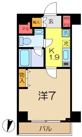 【間取り】 | パークアクシス横浜井土ヶ谷