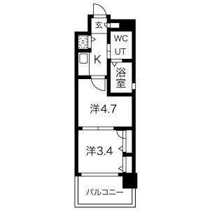 【間取り】 | F・PARC西新