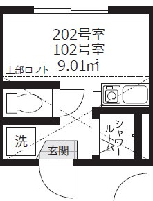 【間取り】 | アミティエ東小岩