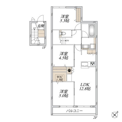 Ｓａｎｃｔｕａｒｙ　Ｇａｒｄｅｎの間取り