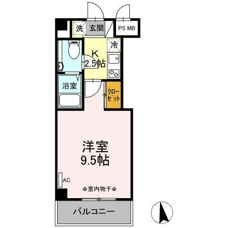 ｐｏｐｓの間取り|間取りです