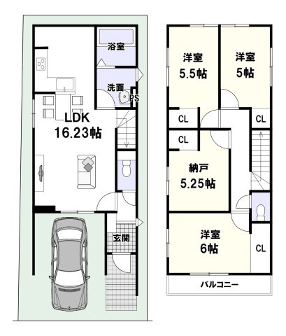 西冠1丁目の間取り