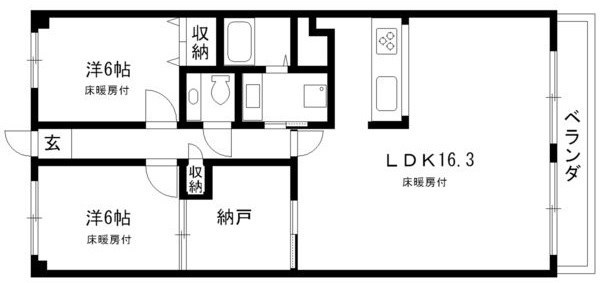 ビラ三秀山中の間取り