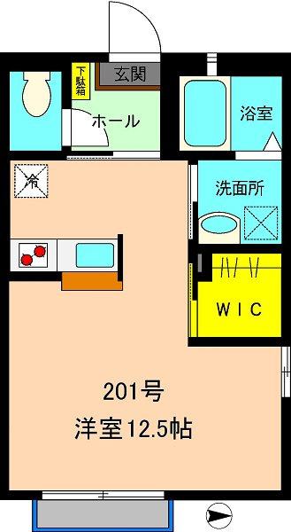 ファレノプシス亀戸の間取り|広～い洋室が自慢！ベットの配置もスムーズ♪