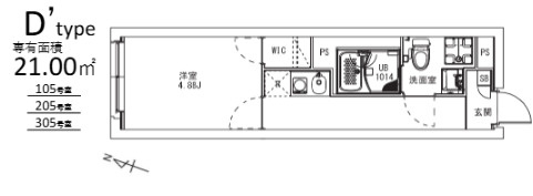 MAXIV　CITY　八幡山の間取り