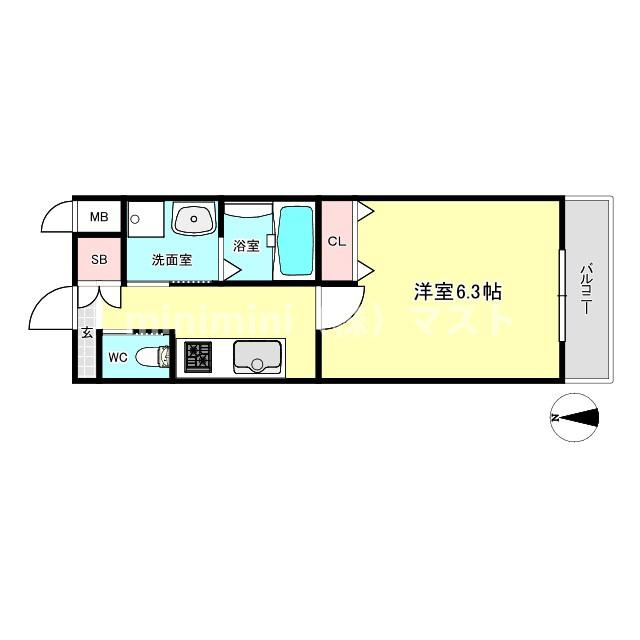 クローバー・グランデ昭和町の間取り