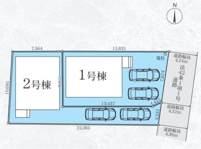 【区画図】 | 藤沢市高倉8期 新築戸建 全2棟
