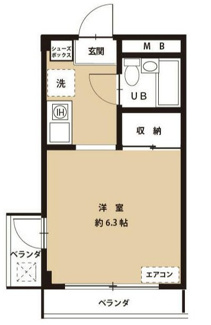 【間取り】 | メゾン成増Ⅱ２０１号室 | 間取りです。