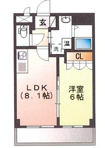 【間取り】 | メッツガー　２０２ | 間取りです。