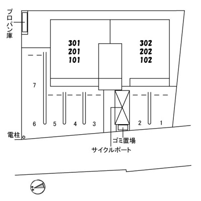 【駐車場】 | グランメゾン新保