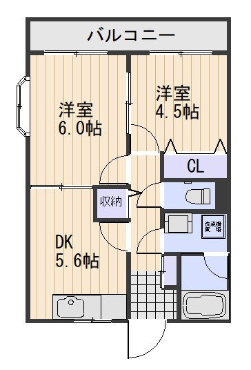 メゾン福泉の間取り