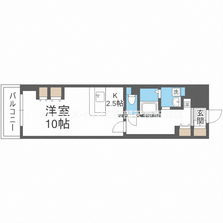 天満リバーサイドプラザの間取り