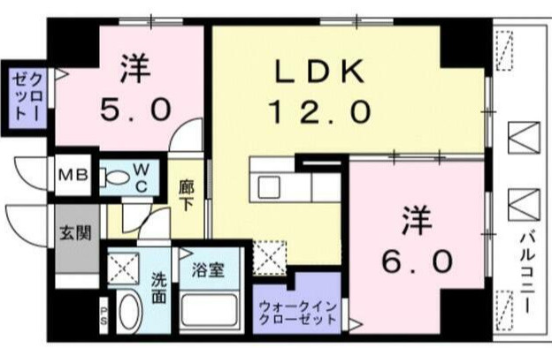 レジデンス桜樺の間取り